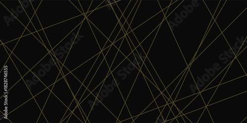 Abstract black with gold lines, triangles background modern design. Vector illustration EPS 10.