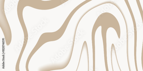 Abstract soft beige / light tan and off-white Swirl Pattern Background. Abstract seamless wave pattern . Abstract wavy soft beige pattern background with fluid curved lines .
