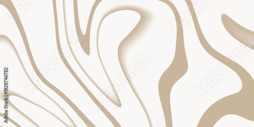 Abstract soft beige / light tan and off-white Swirl Pattern Background. Abstract seamless wave pattern . Abstract wavy soft beige pattern background with fluid curved lines .
