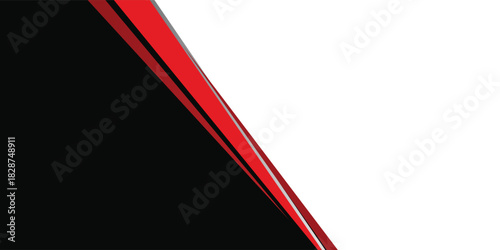 Template corporate banner concept red black grey and white contrast background modern