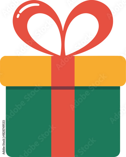 Valentine Gift Box Vector | Romantic Present Illustration