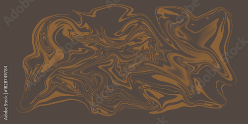 Abstract swirling marbled pattern in orange and brown background. Colorful Liquid background made of color gradient tools .Beautiful psychedelic art. Spectrum light texture .