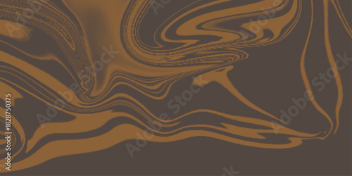 Abstract swirling marbled pattern in orange and brown background. Colorful Liquid background made of color gradient tools .Beautiful psychedelic art. Spectrum light texture .