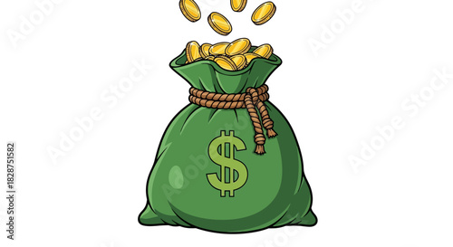 Illustration of a screening plant separating materials into piles.