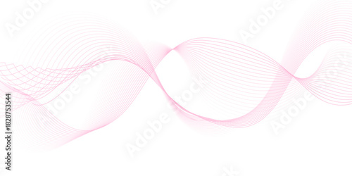 pink wave curve lines banner background design. Digital frequency track equalizer. Stylized line art background. modern soft luxury texture with smooth and clean vector subtle background illustration