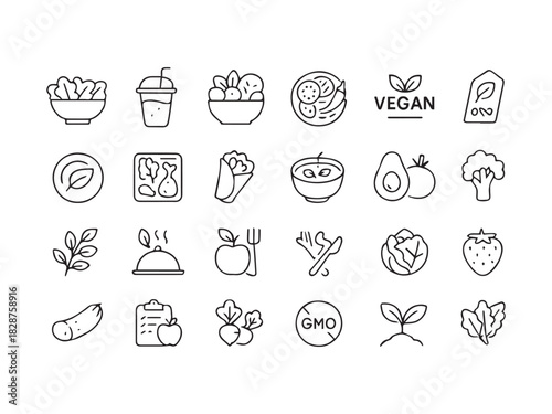 Coffee Shop Barista and Espresso Glyph Icons Set - Coffee Maker Bean and Beverage Vector