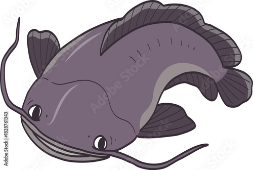 Illustration of a Purple Catfish