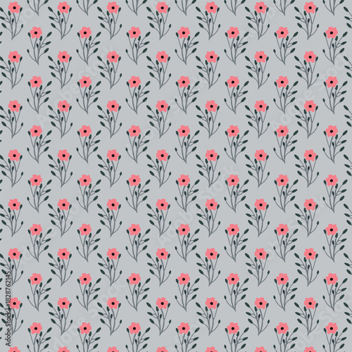 Cute floral seamless pattern