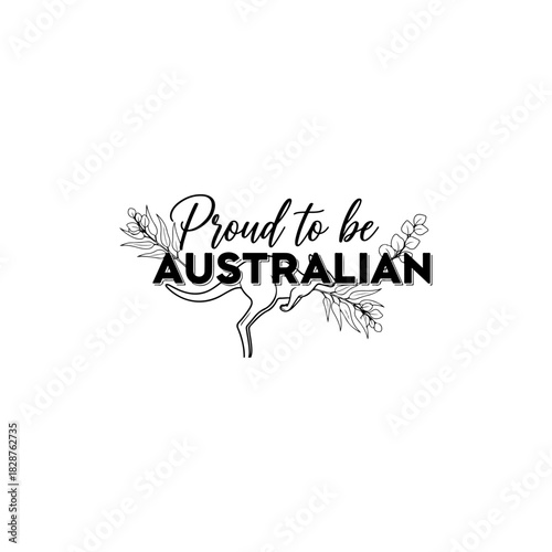 Proud to be australian kangaroo
