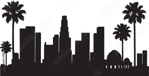 Los Angeles Skyline Vector Design
