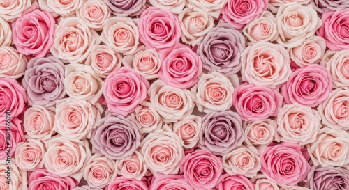Soft pastel rose bouquet background for celebration