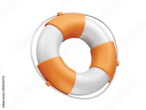 Rubber ring icon 3d render illustration 