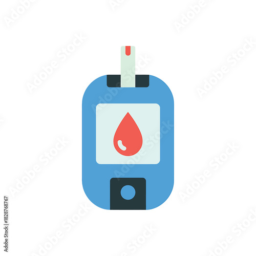 Glucometer for blood sugar level monitoring and diabetes care