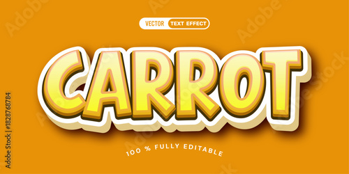 Carrot editable text effect