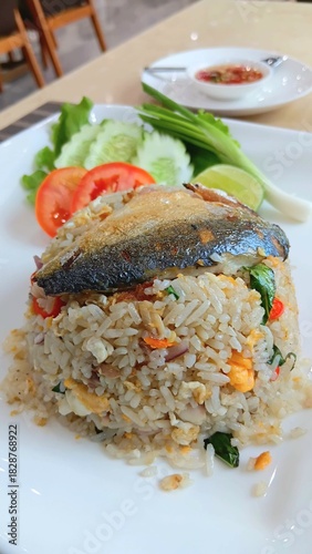 Mackerel Fried Rice Recipe at Restaurant