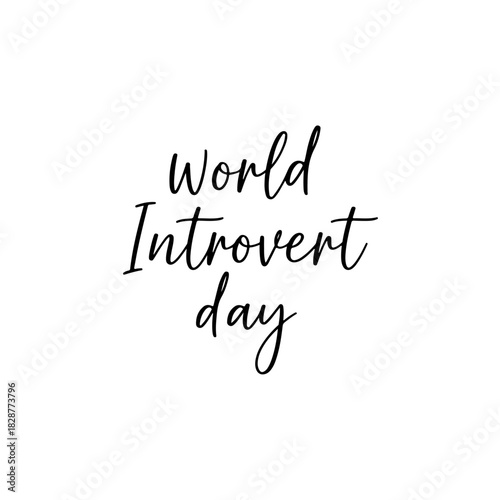 World introvert day
