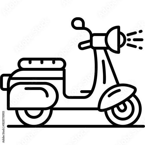 Scooter Outline Icon