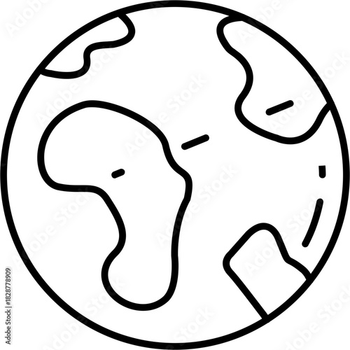 Globe Outline Icon