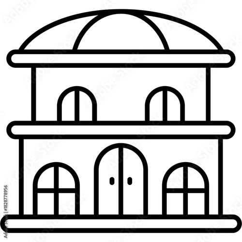 Landmark Outline Icon