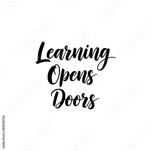 Learning opens doors