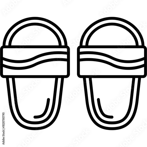 Flip Flops Outline Icon