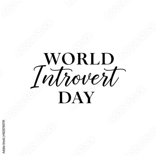 World introvert day