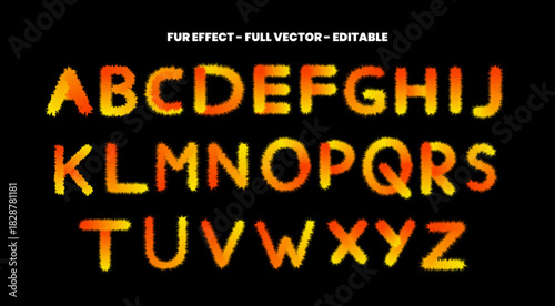 3d fur and fire effect