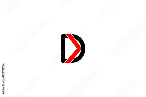 Bold DK logo design with sleek initials, abstract symmetry, and modern minimalist branding composition