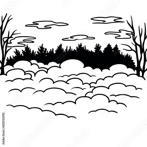 vector illustration of a tree