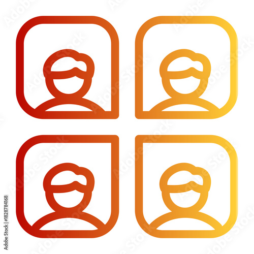 Team Networking Group Connection Icon from Growth Marketing Collection (Outline Gradient Style)