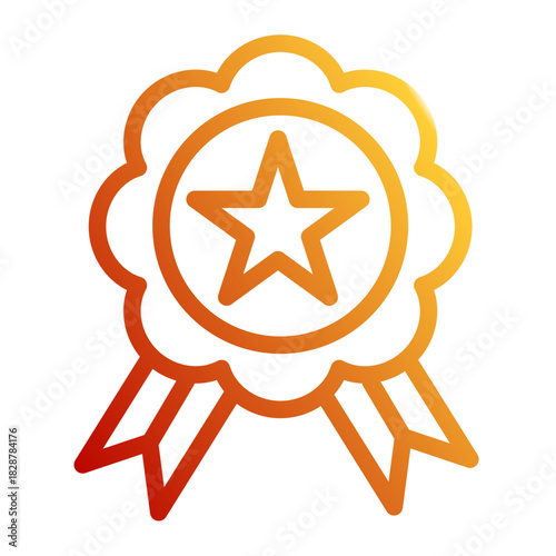 Winner Trophy First Place Icon from Growth Marketing Collection (Outline Gradient Style)