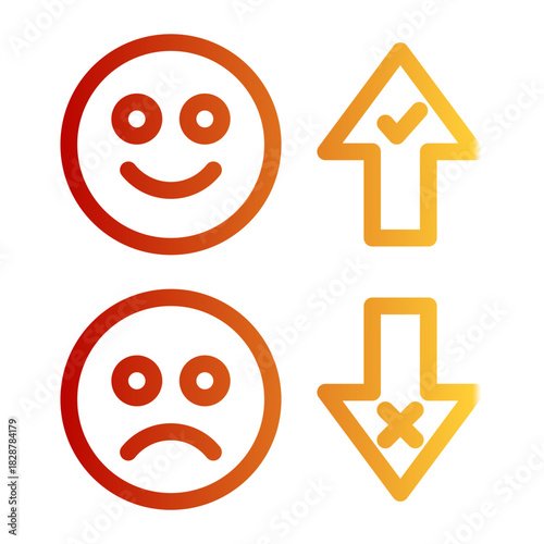 Customer Rating Testimonial Review Icon from Growth Marketing Collection (Outline Gradient Style)