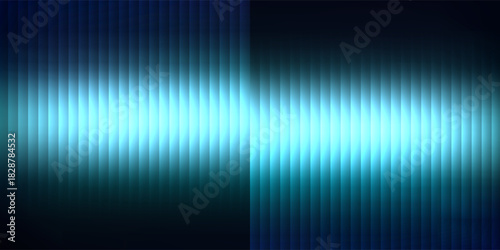 many bulb lamps hanging om cond wire. light reflection on dark black blue fluted corrugated metal wall fence in the street. exterior background. night scene.