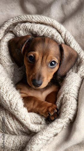 Adorable Puppy Sleeping Peacefully