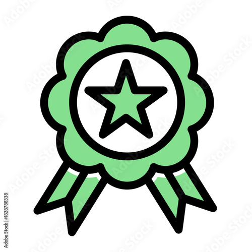 Winner Trophy First Place Icon from Growth Marketing Collection (Glyph Color Lineal Style)