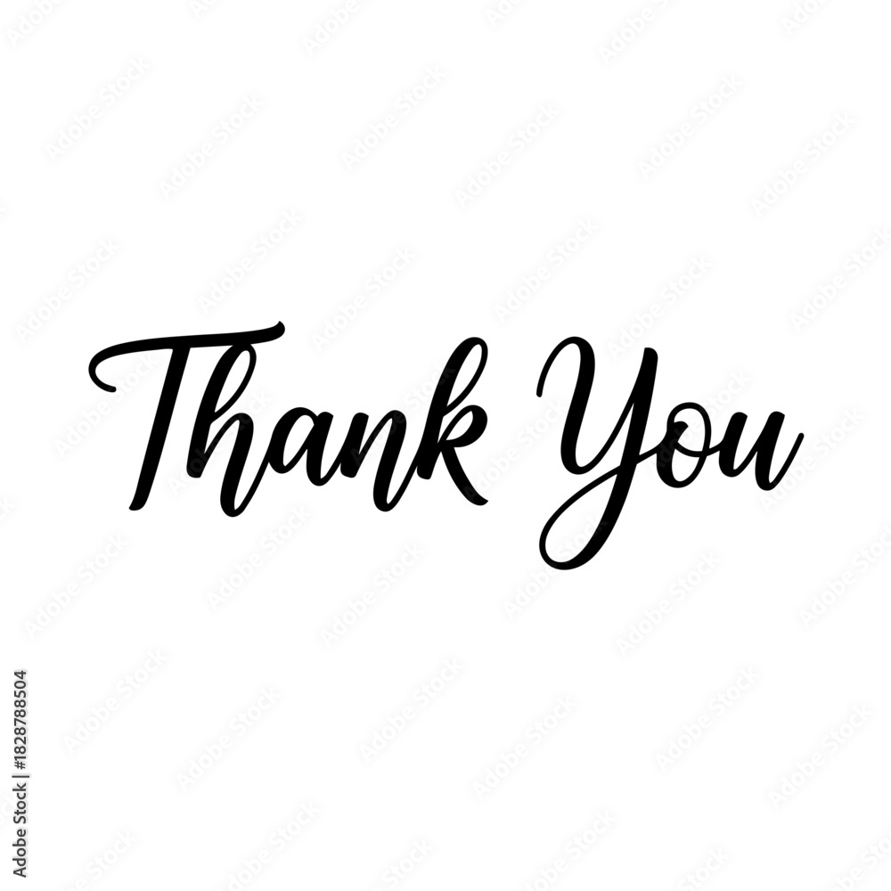 Fototapeta premium Thank you text