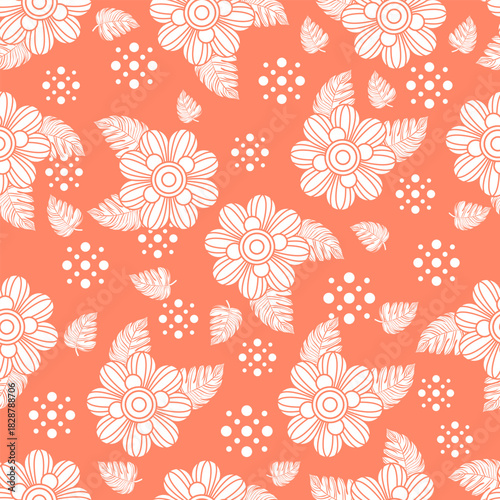 seamless pattern with flowers