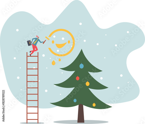 Happiness and positive thinking, optimism or motivation to live happy life.about a man and his life.