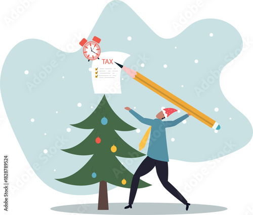 Tax time reminder, income tax planning, government payment date or financial refund, schedule or revenue calculation.about a man and his life.