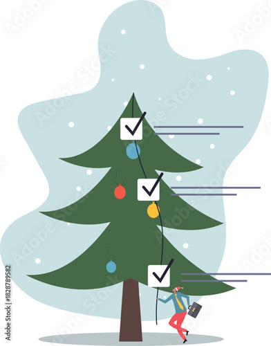 Finish checklist or todo list, tick checkmark or work completion, questionnaire or productivity checklist,about a man and his life.