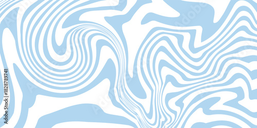 Abstract background seamless pattern with colorful waves. Trendy vector illustration in retro psychedelic style