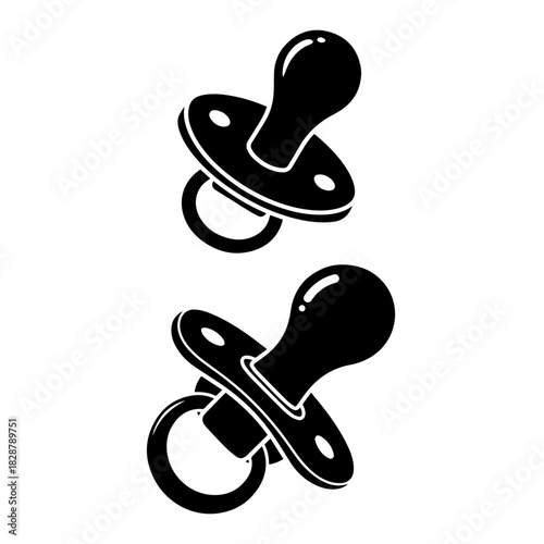 a baby pacifier with smooth rounded shape