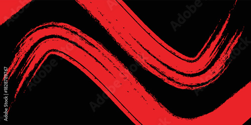 Grunge texture effect background. Distressed rough dark abstract textured. Black isolated on red. Graphic design element vintage style decoration concept grunge vector red black modern