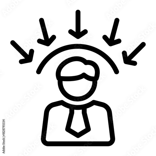 Customer Oriented Audience Focus Icon from Customer Assessment Collection (Outline style)