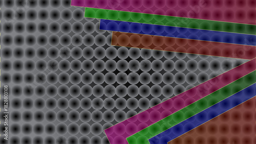 Digital Neon Squares Background Dynamic ll Stock
