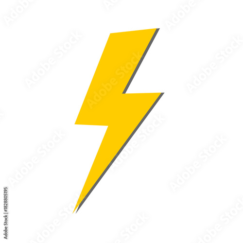 Free Download Yellow lightning bolt icon for energy symbols, power highlights, fast action graphics, and modern design elements - GFXLoad