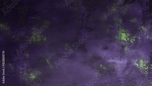 Texture of black decorative plaster white green effect.