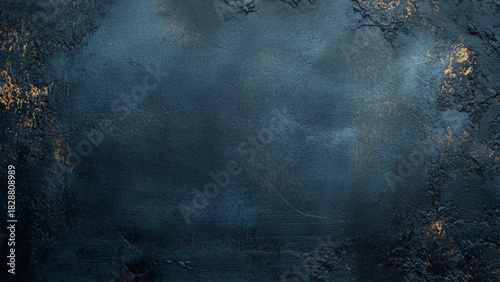 Abstract charcoal wall texture with light reflection. Vector realistic illustration of black background with rough surface, old paint on grungy dark color wall, weathered chalkboard, loft design