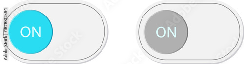 Two toggle switches showing on and off states