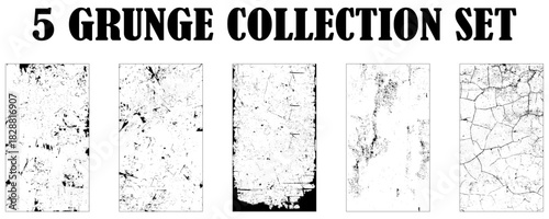 Urban Grunge Texture Backgrounds Vector set. Dust Overlay Distress Grain ,Simply Place illustration over any Object to Create grungy Effect .abstract, dirty, texture for your design. 